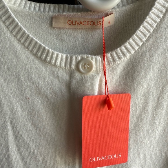 NWT Cinch And Style Sleeveless Button down Sweater-Off White Size Small - Picture 8 of 9